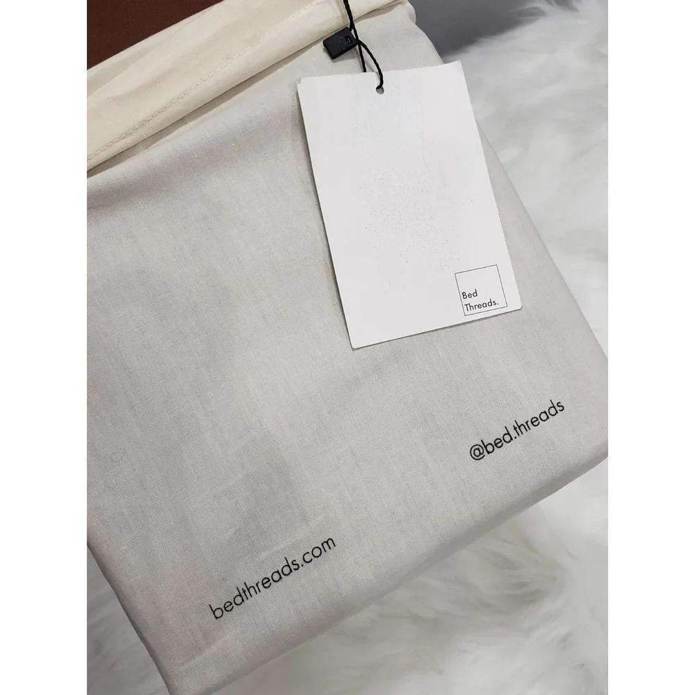 NEW ESPRESSO ORGANIC COTTON Bed Threads Pillowcases (Set of Two) STANDARD